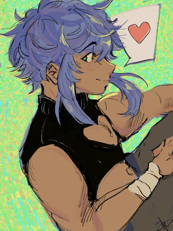 rough-colour halfbody